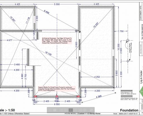 Construction Blueprints - Foundation