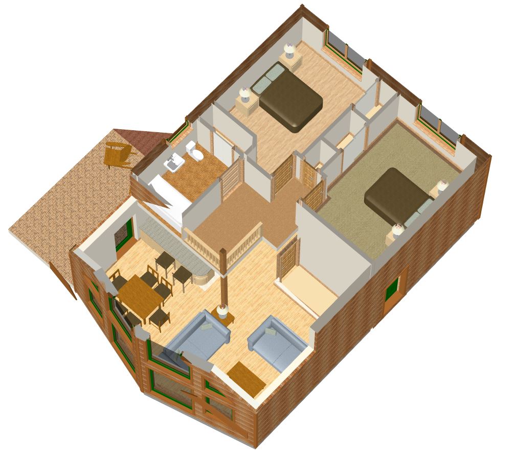 Cutaway 3D plan - Eden